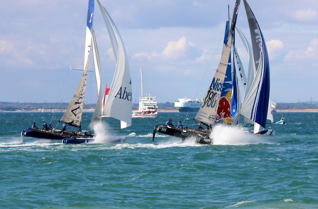 2 - Extreme 40’s Aberdeen Asset Management Capsize © Ben Gladwell http://www.sail-world.com/nz